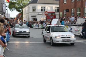 Aunetto reklame biler ved Herning cykelløbet.