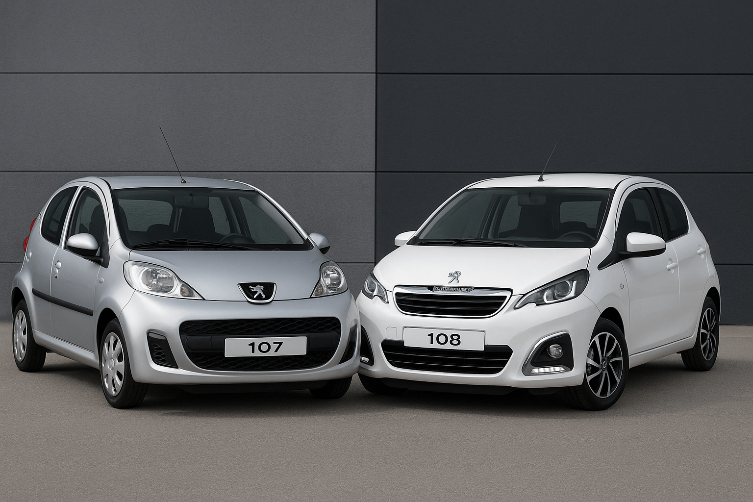 Peugeot 107 og Peugeot 108 - autoværkstedet Aunetto Peugeot 107 og Peugeot 108